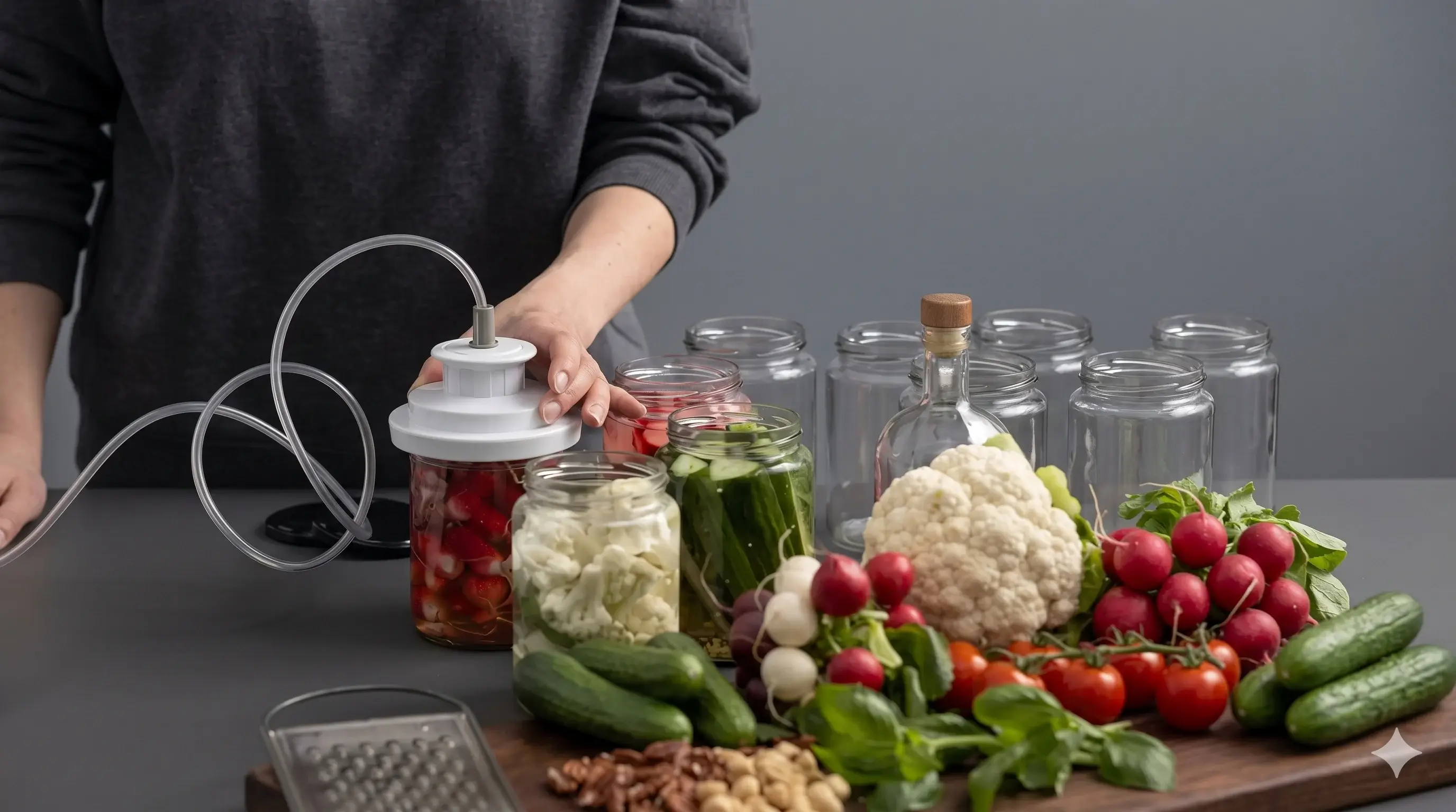 Farmers market food production with LAVA vacuum sealer
