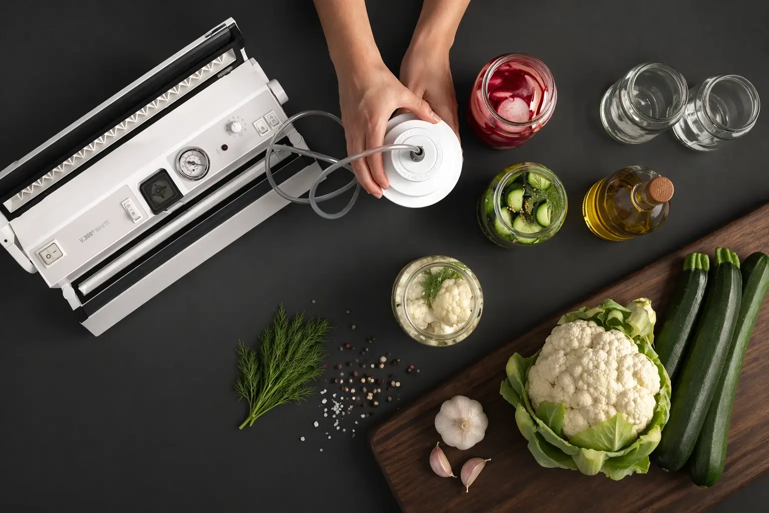 Vacuum sealing for meal prep in home kitchen