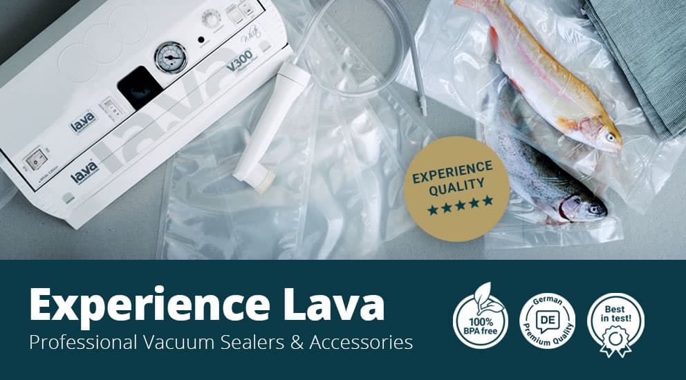 LAVA vacuum sealer with fish