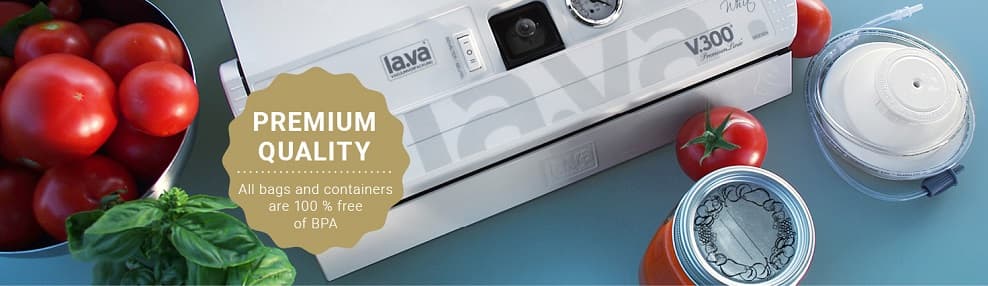 LAVA V300 with fresh vegetables