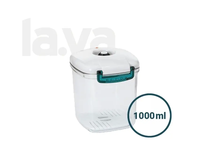 LAVA 1000ml Round Acrylic Vacuum Container LAVA 1000ml Round Acrylic Vacuum Container