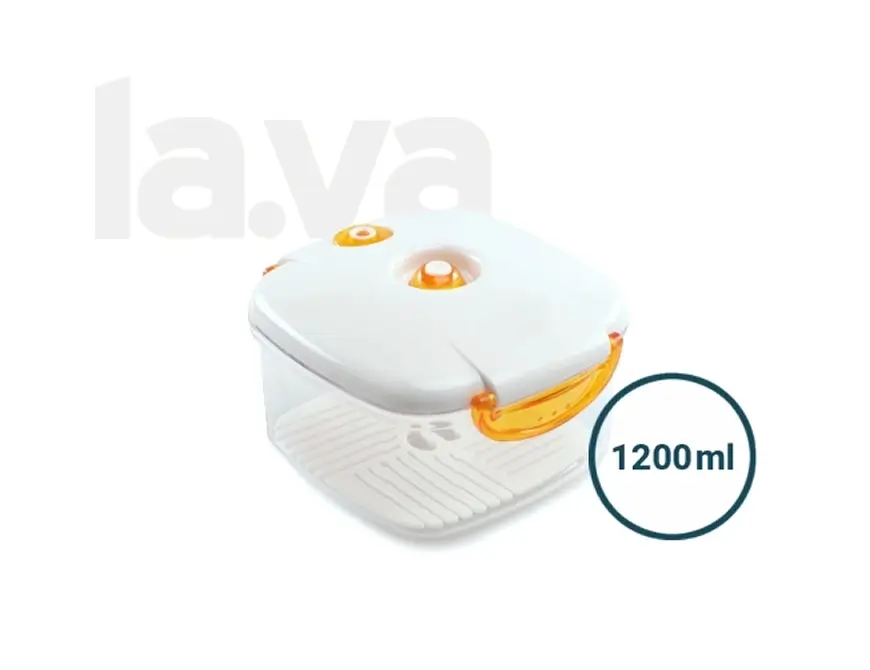LAVA 1200ml Square Acrylic Vacuum Container LAVA 1200ml Square Acrylic Vacuum Container