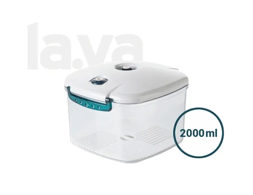 LAVA 2000ml Square Acrylic Vacuum Container LAVA 2000ml Square Acrylic Vacuum Container