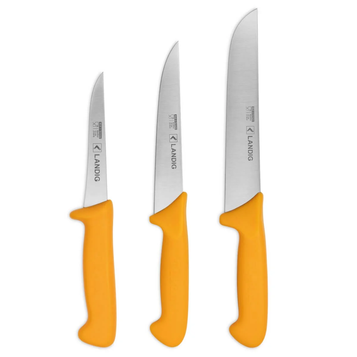 Knife Set (3 Butcher's Knives) — Yellow Handle Knife Set (3 Butcher's Knives) — Yellow Handle