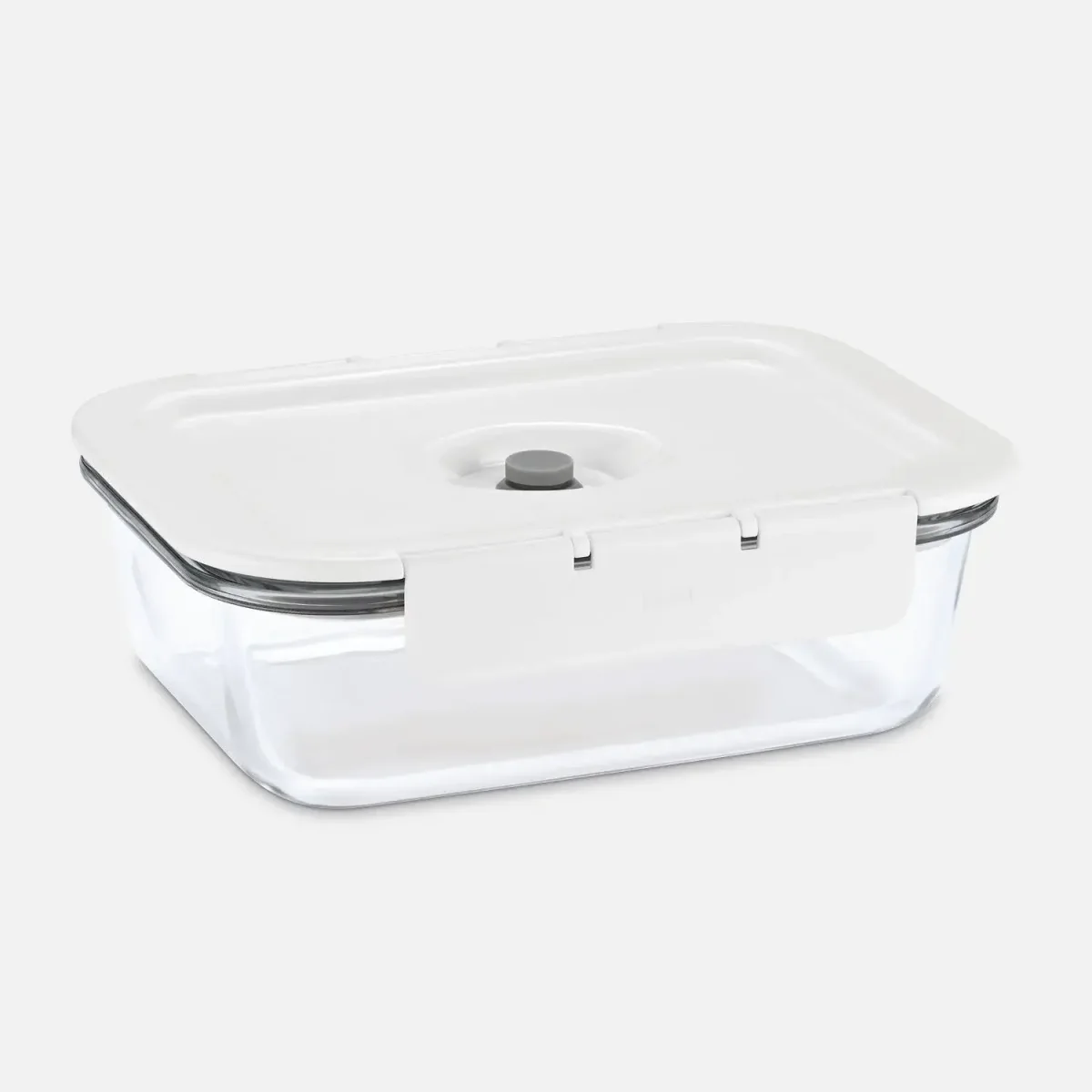 LAVA G-Line Glass Vacuum Container — White Lid (1.565 L) LAVA G-Line Glass Vacuum Container — White Lid (1.565 L)